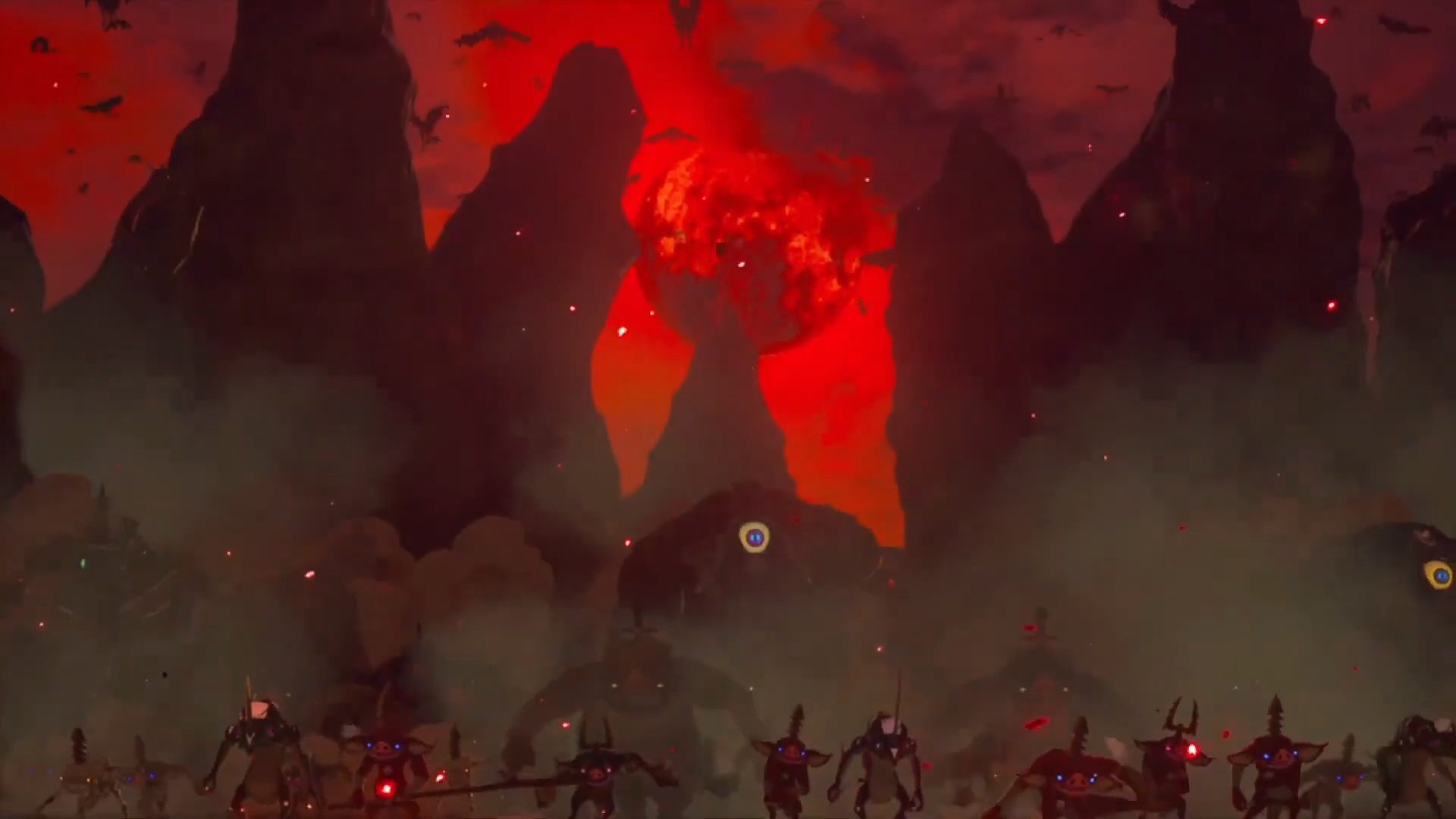 جيش من الشياطين يغزو هايرول في لعبة The Legend of Zelda Tears of the Kingdom.