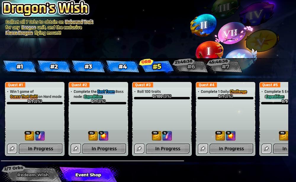 مهام كرة الأمنيات 5 (Wish Orb 5) في Anime Expeditions