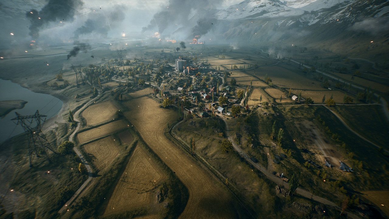 حقل زراعي في Battlefield 6.