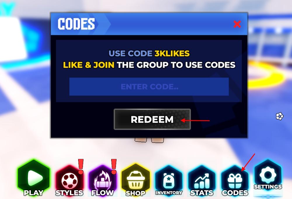قسم استرداد أكواد Blue Lock Rivals