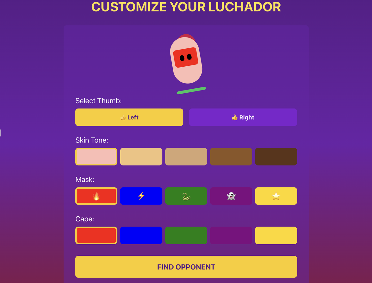لعبة Thumb Wars من Claude 4.5