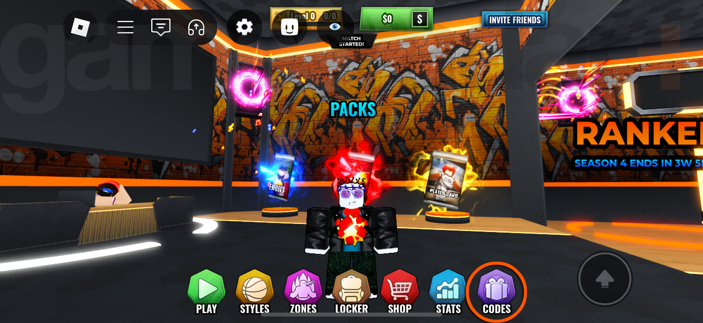 أكواد Basketball Zero