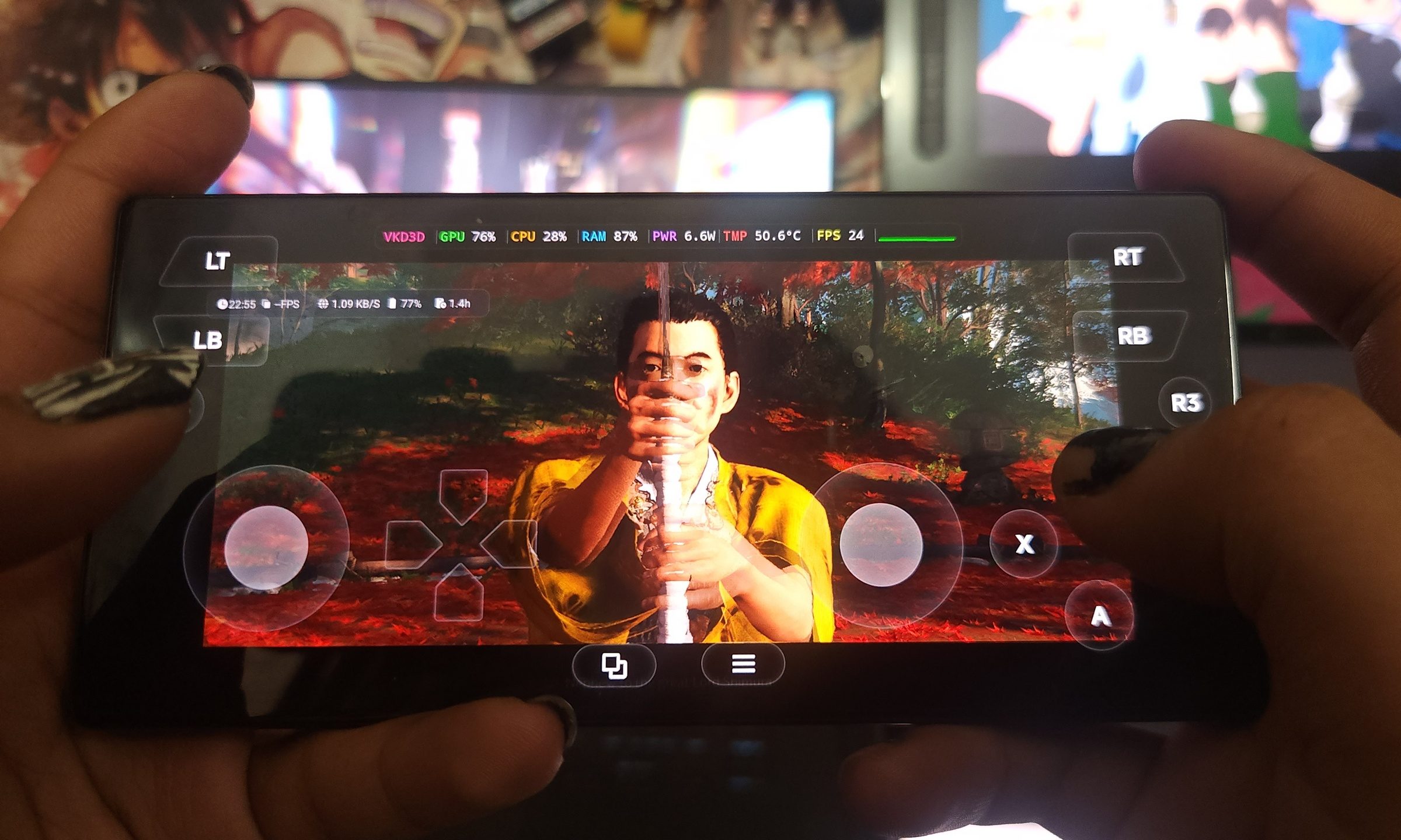 هاتف Red Magic 11S Pro يشغل لعبة Ghost of Tsushima