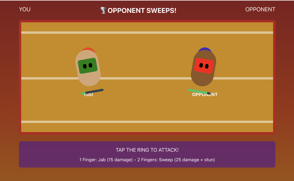 لعبة Thumb Wars من Claude 4.5