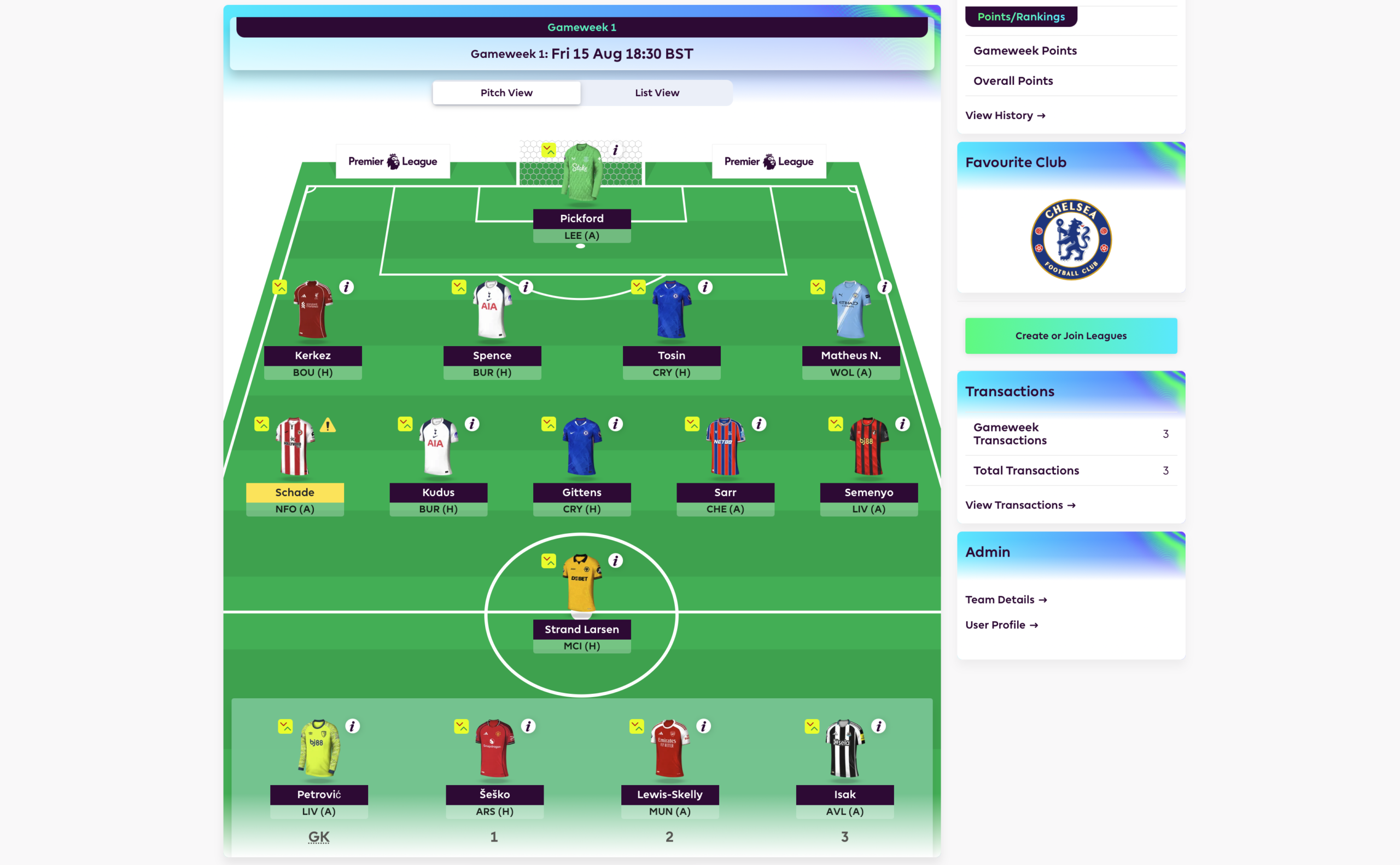 مسودة Fantasy Premier League