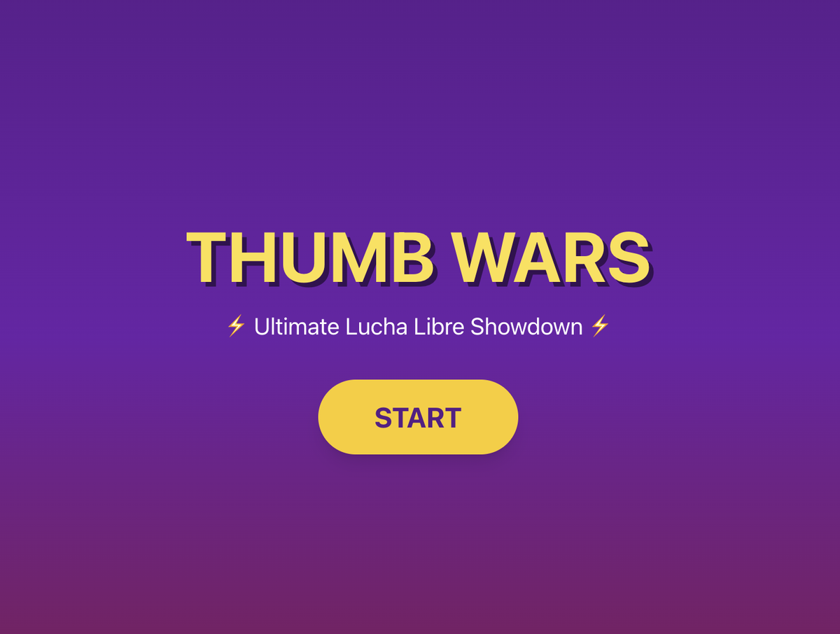 لعبة Thumb Wars من Claude 4.5