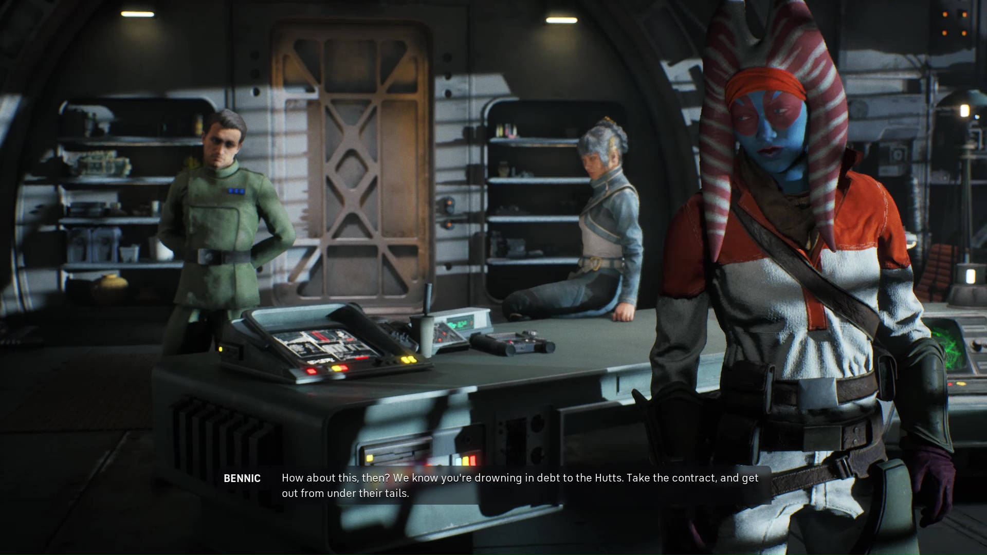 Bennic يعرض سداد الدين لـ Hawks في Star Wars Zero Company