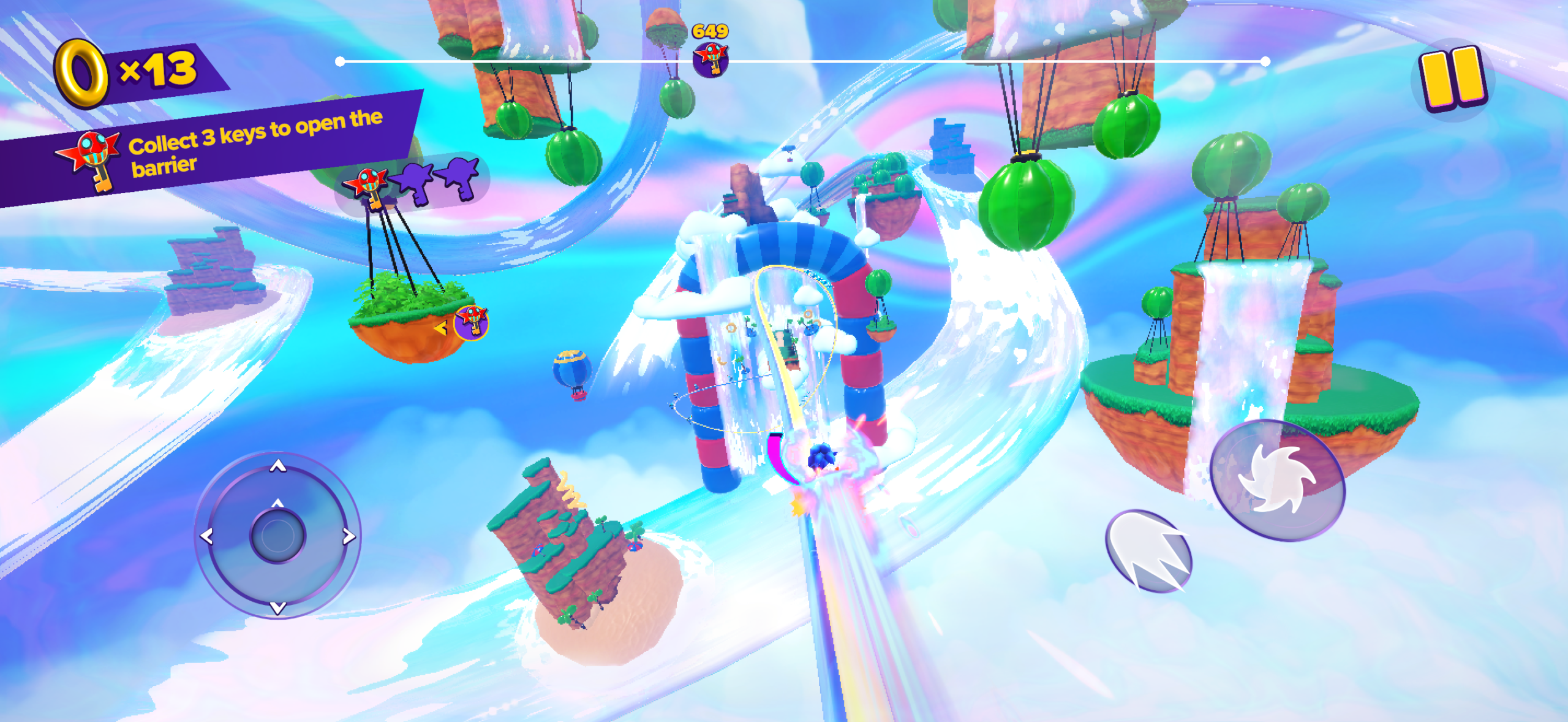 لعبة Sonic Dream Team على Apple Arcade.