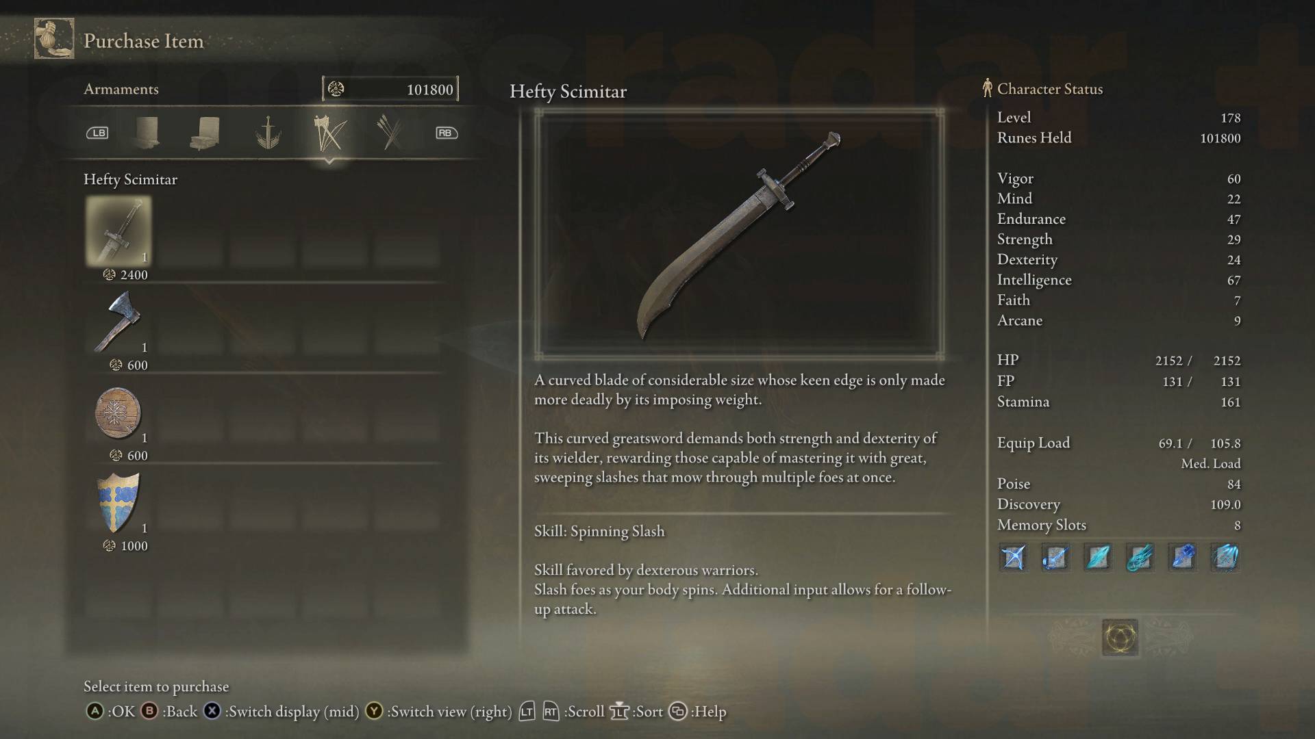 سيف Hefty Scimitar