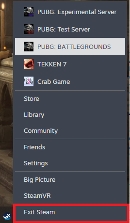 إعادة تشغيل Steam وتسجيل الدخول مرة أخرى على Windows أثناء اختبار ما إذا كانت إخفاقات المزامنة السحابية تؤثر على ألعاب متعددة.