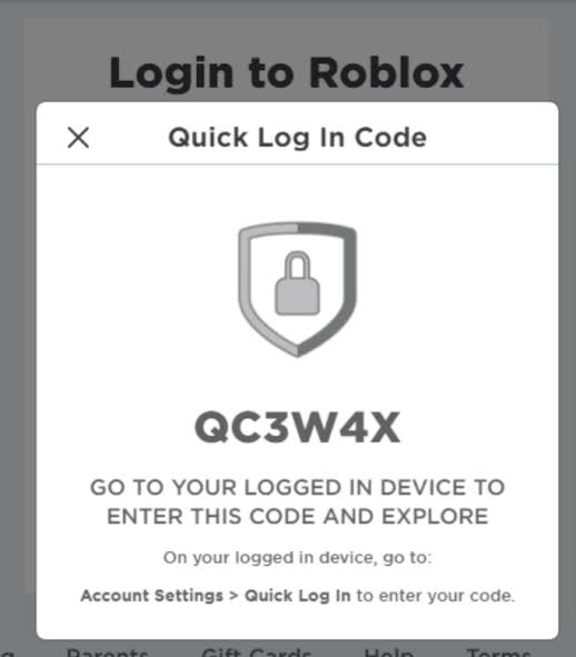 تسجيل الدخول السريع في Roblox باستخدام رمز لمرة واحدة من جهاز جديد والموافقة عليه من جهاز آخر مسجل الدخول بالفعل.