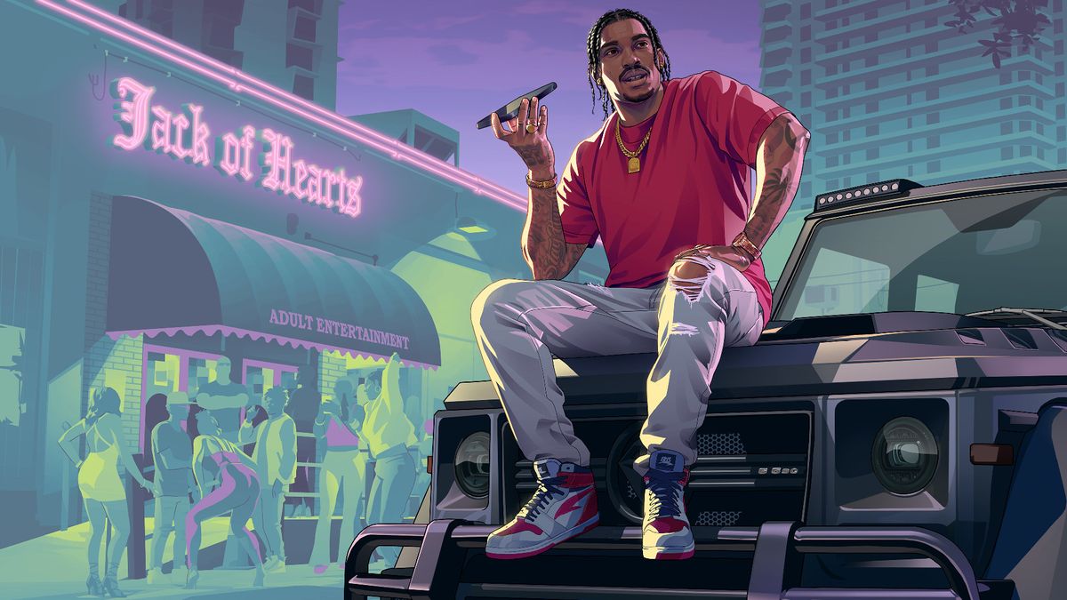 مشهد من مدينة Vice City في GTA 6