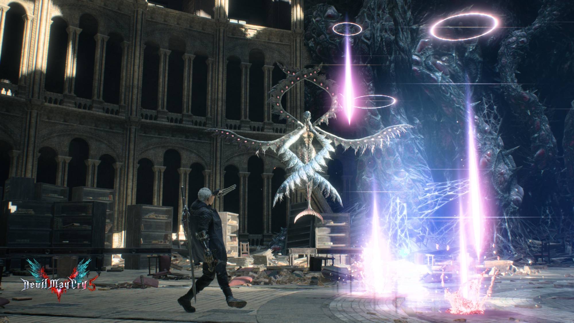 لقطة شاشة للعبة Devil May Cry 5 مأخوذة على Nintendo Switch 2