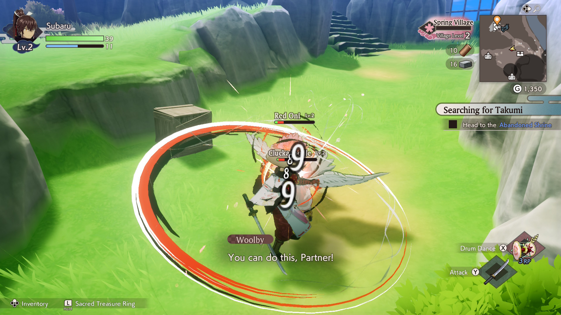 لقطة شاشة من لعبة تقمص الأدوار Rune Factory: Guardians of Azuma