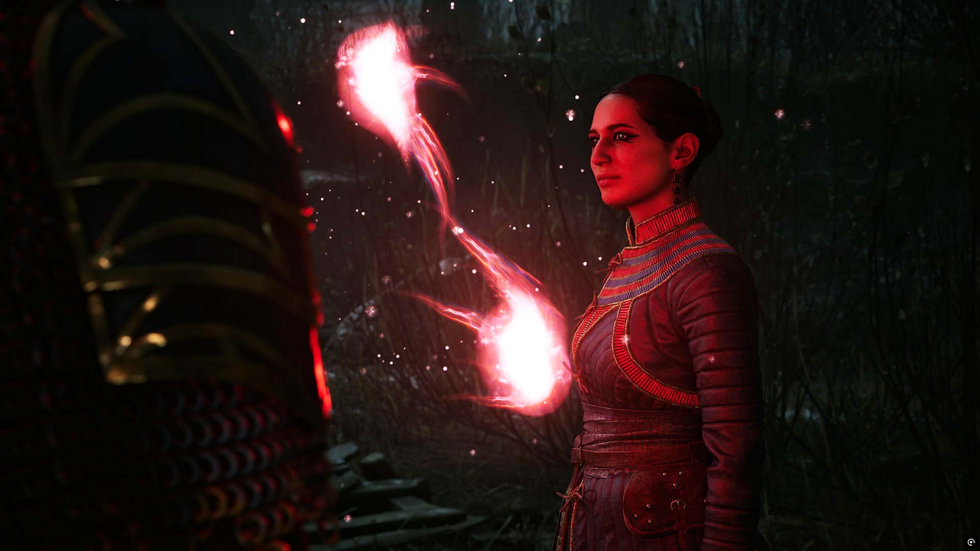 أضواء الأرواح تحيط بـ لاكرا في The Blood of Dawnwalker