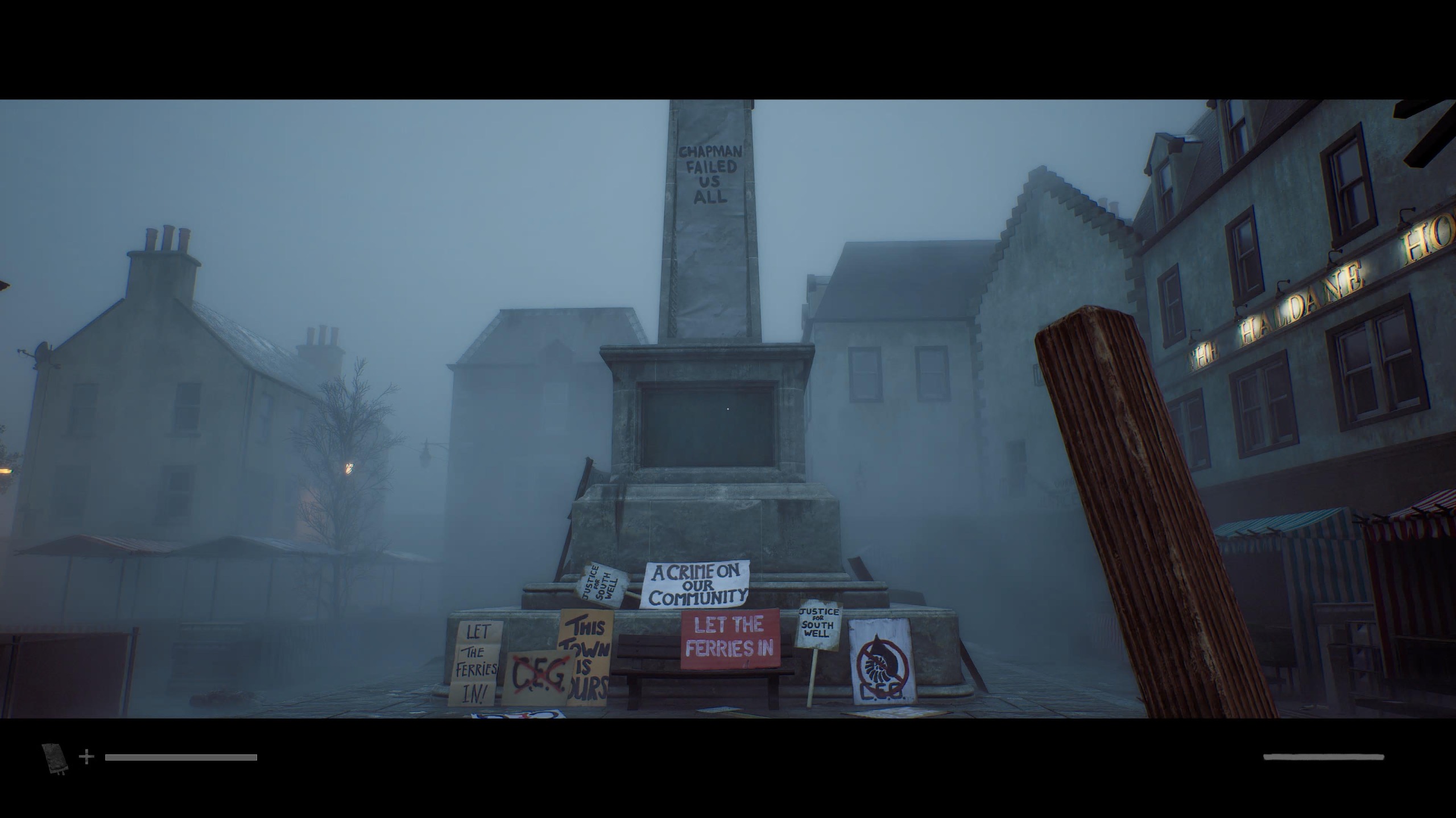 لقطة شاشة للعبة Silent Hill: Townfall تم التقاطها على جهاز PS5 Pro