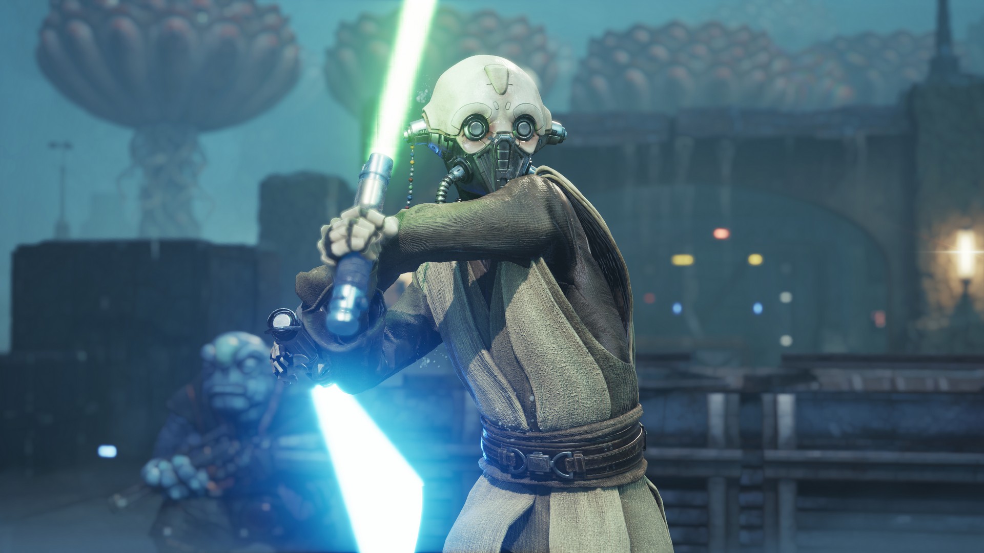 لقطة مقربة لعضو من الفرقة في Star Wars Zero Company