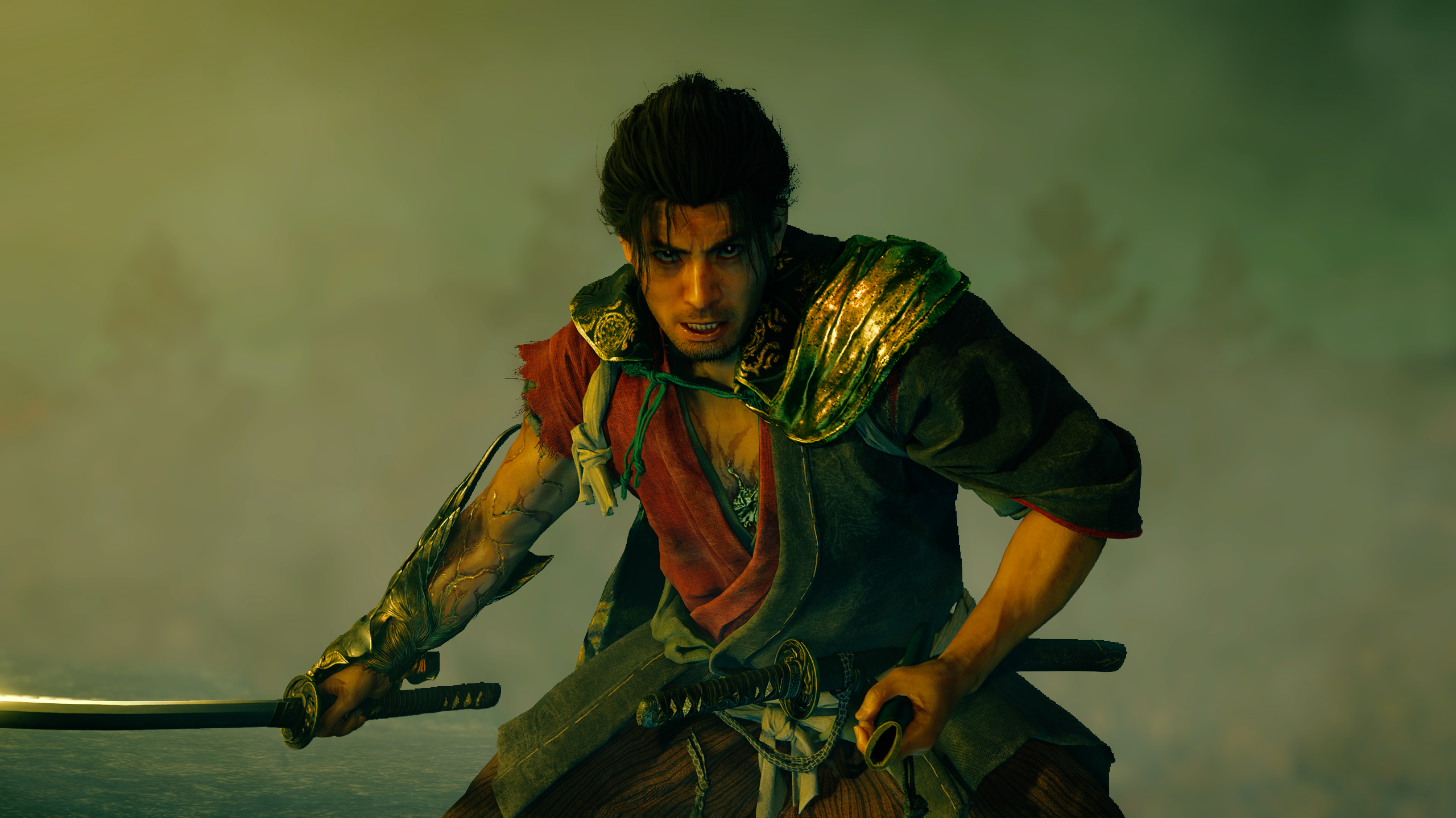 مياموتو موساشي يحمل سيف الكاتانا في Onimusha: Way of the Sword
