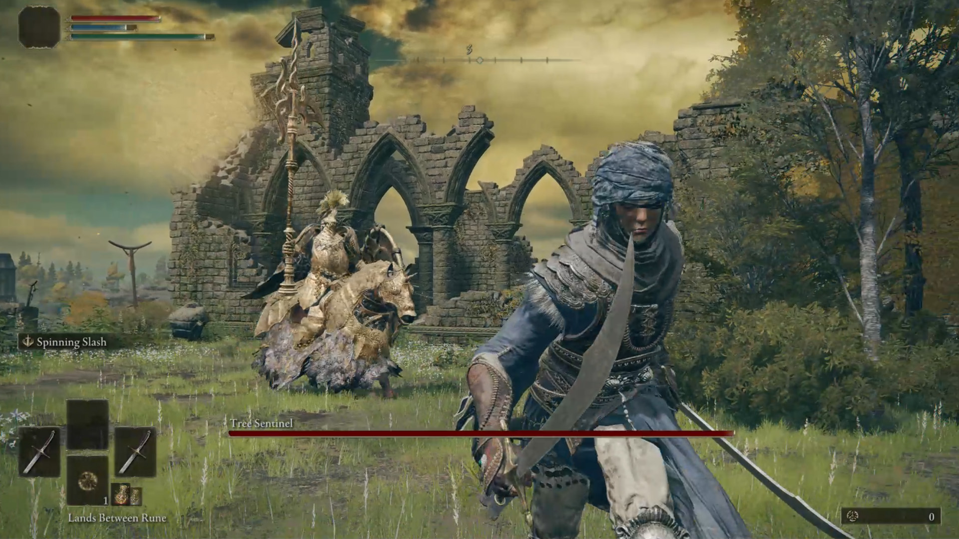 قتال زعيم Elden Ring Tree Sentinel