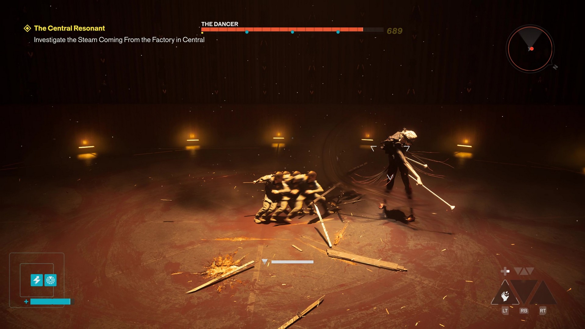 تفادي الراقص (The Dancer) في Control Resonant