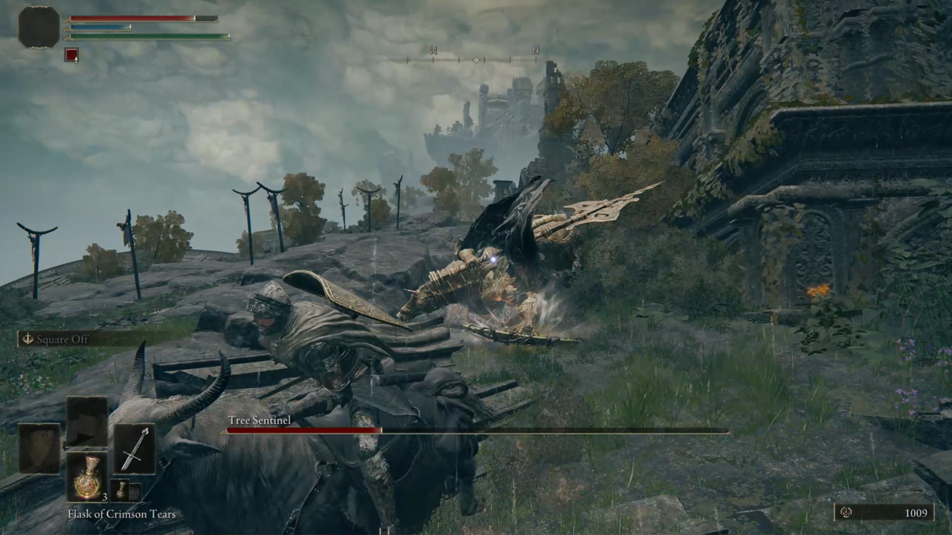 قتال زعيم Tree Sentinel في Elden Ring
