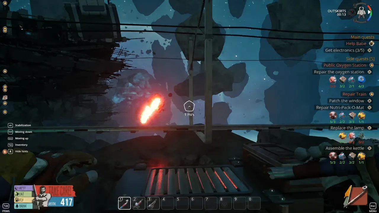 صاروخ المرحاض Thronehauler ينطلق من منصته وينفجر في الفضاء المفتوح