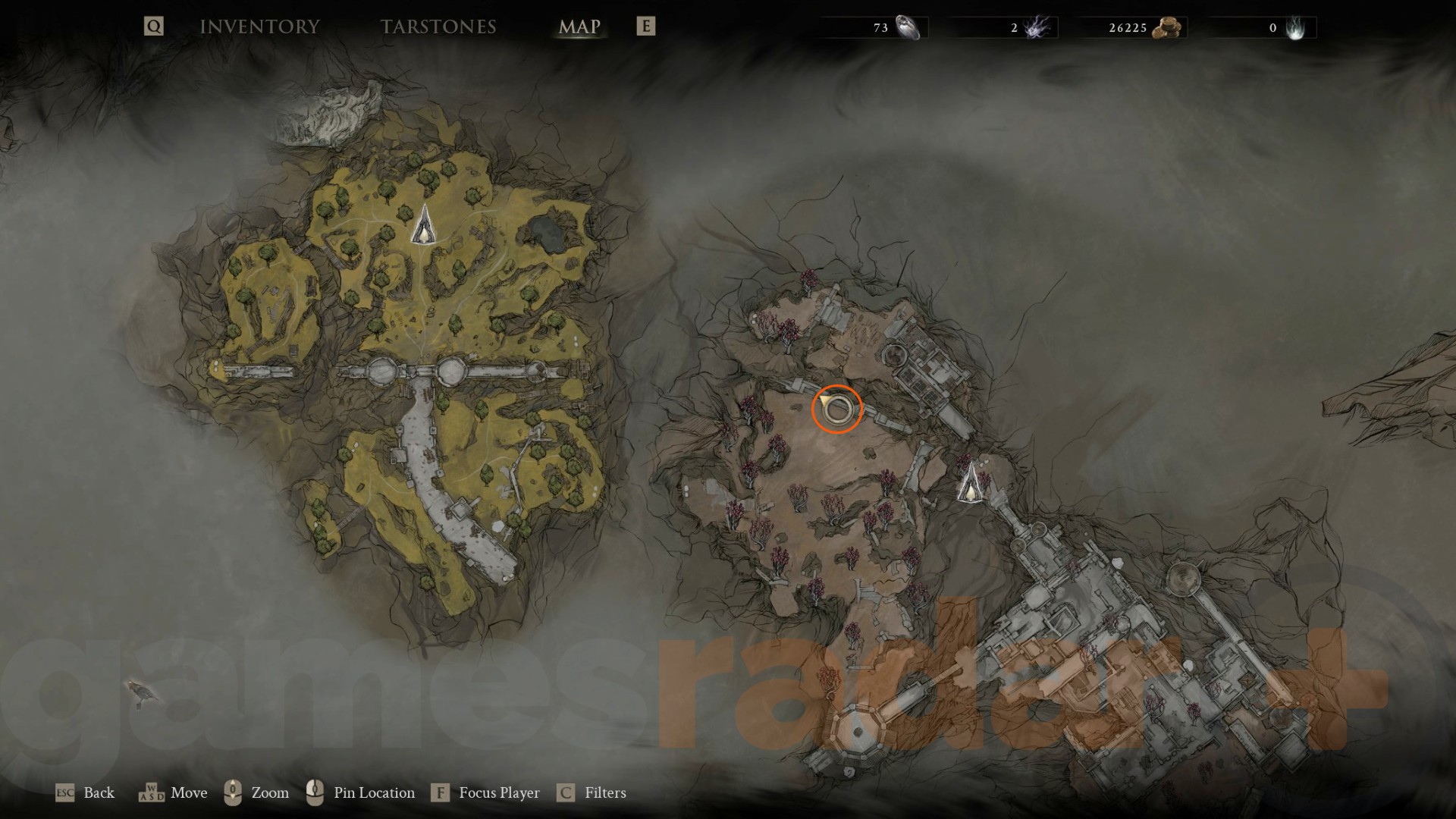 موقع Sester's Censer، حيث يمكنك فتح Genessa Shell في Mortal Shell 2.