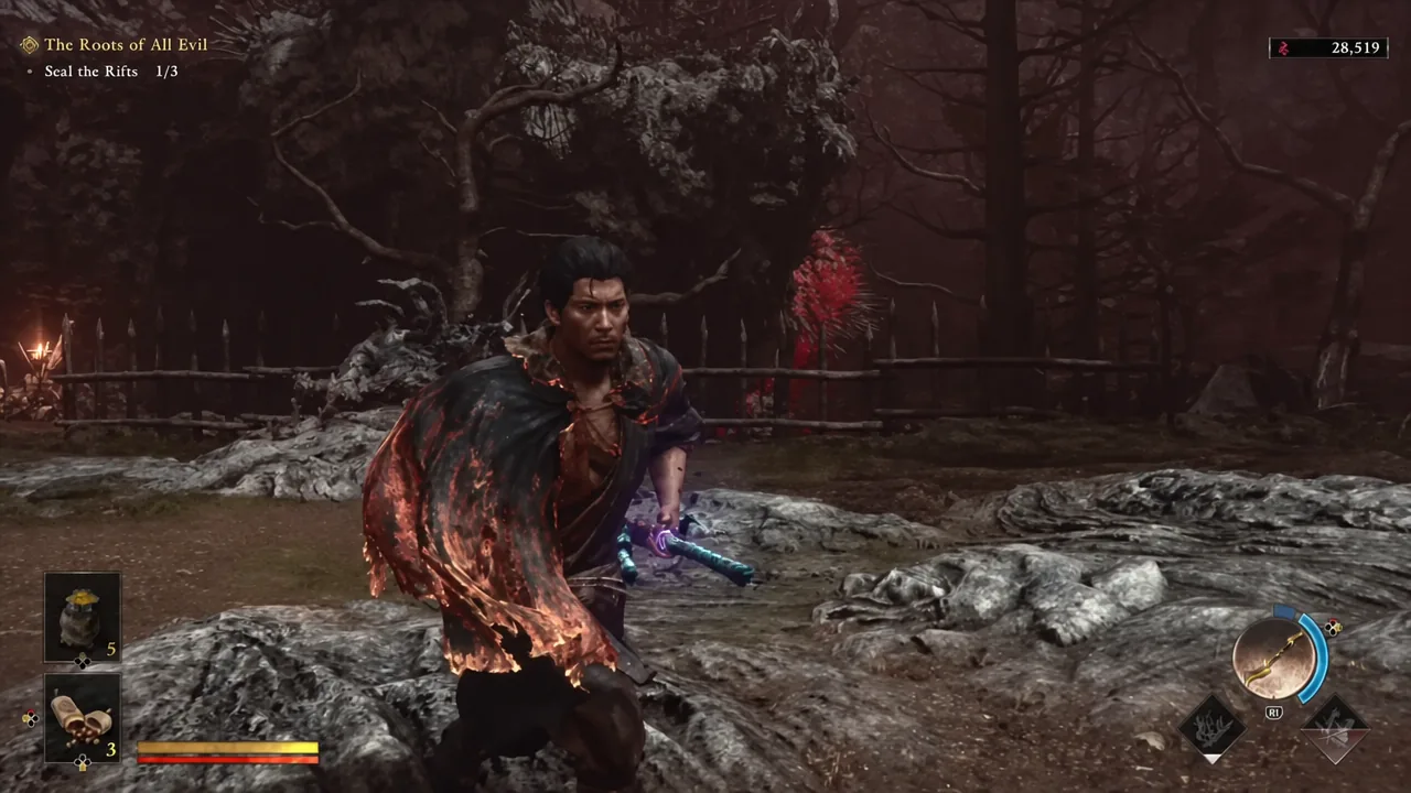 Объяснение задания «Корень всех зол» в игре Onimusha: The Way of the Sword.
