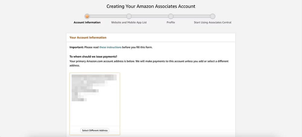 التسجيل في برنامج Amazon Associates