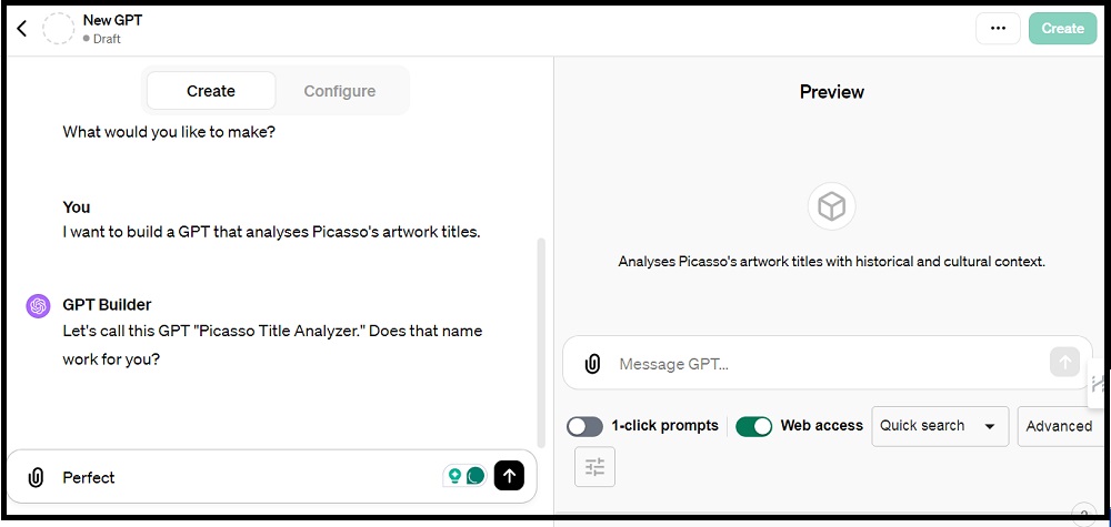 Create a GPT step 6.