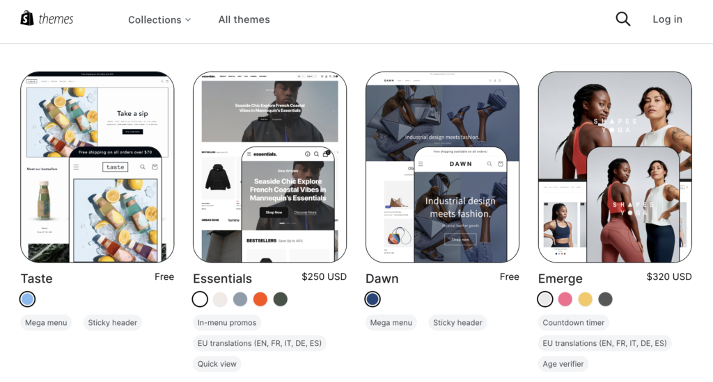 shopify theme