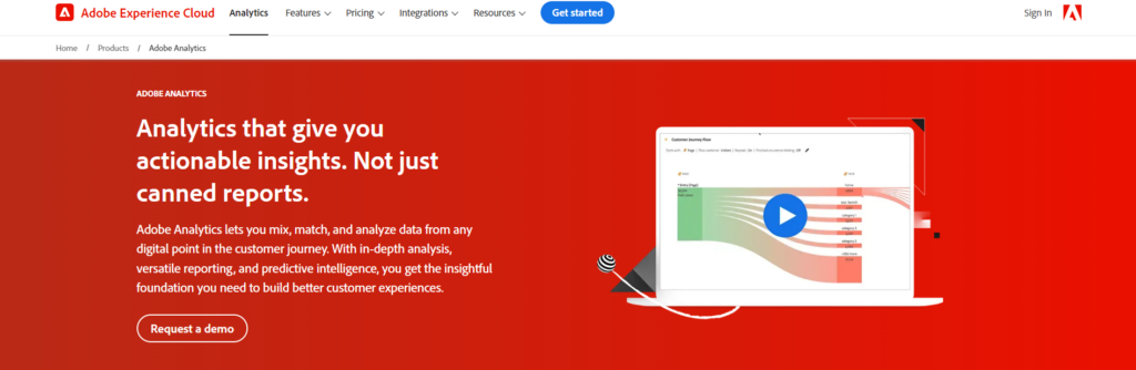 adobe analytics homepage