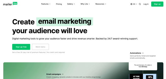 الترويج لأفضل مقالاتك mailerlite