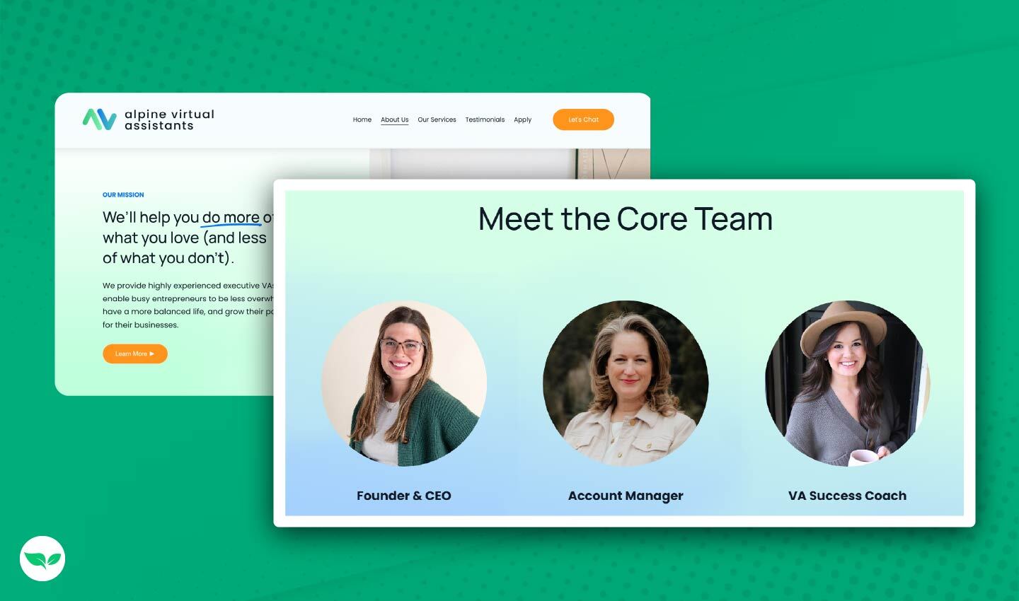 Il team di gestione principale di Alpine Virtual