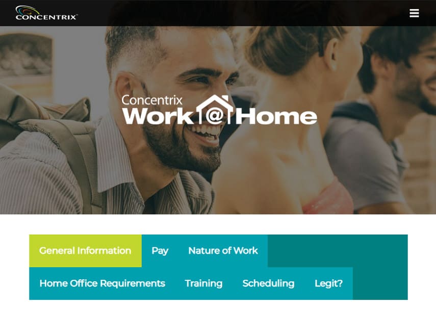 صفحة وظائف Concentrix للعمل من المنزل