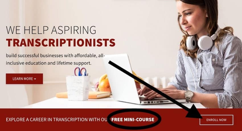 دورة تفريغ صوتي مجانية من Transcribe Anywhere