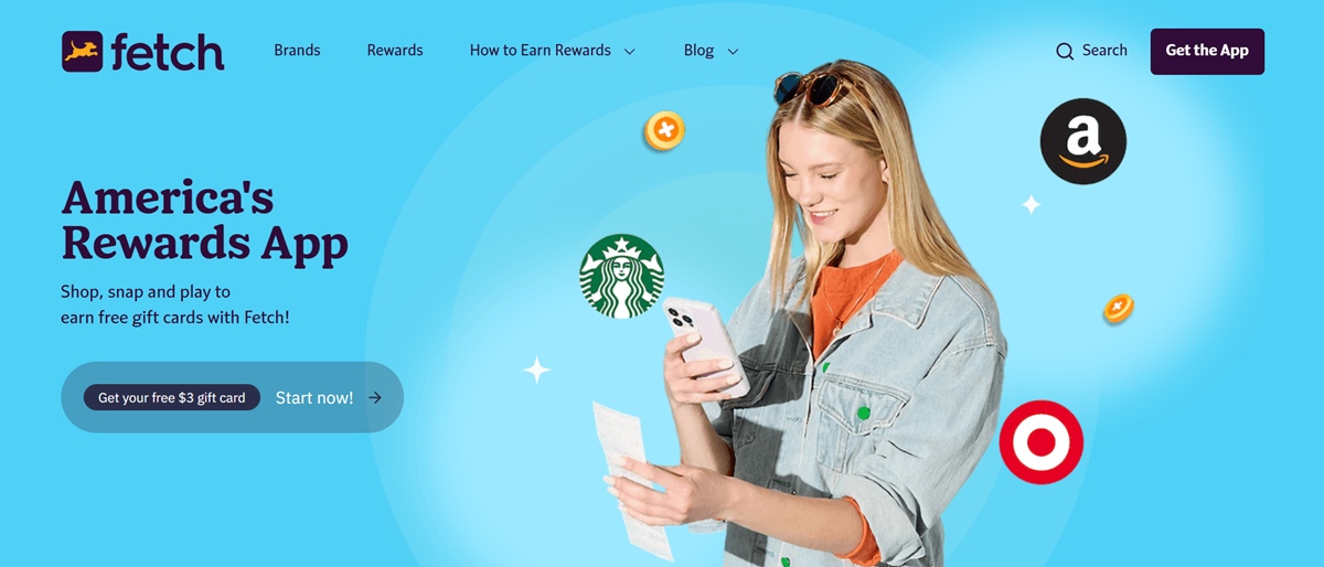 الصفحة الرئيسية لتطبيق Fetch