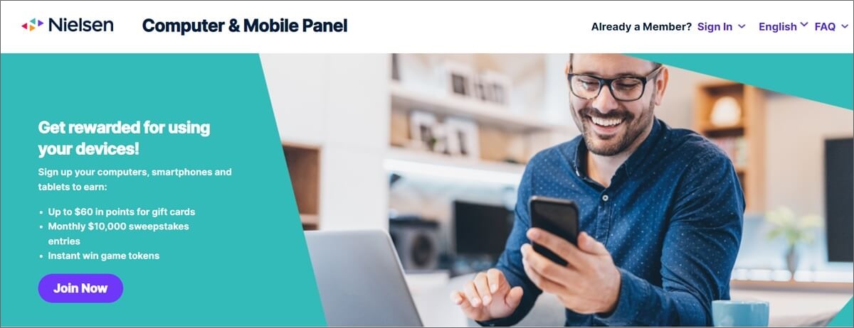 احصل على بطاقات هدايا أمازون مجانية مع لوحة Nielsen