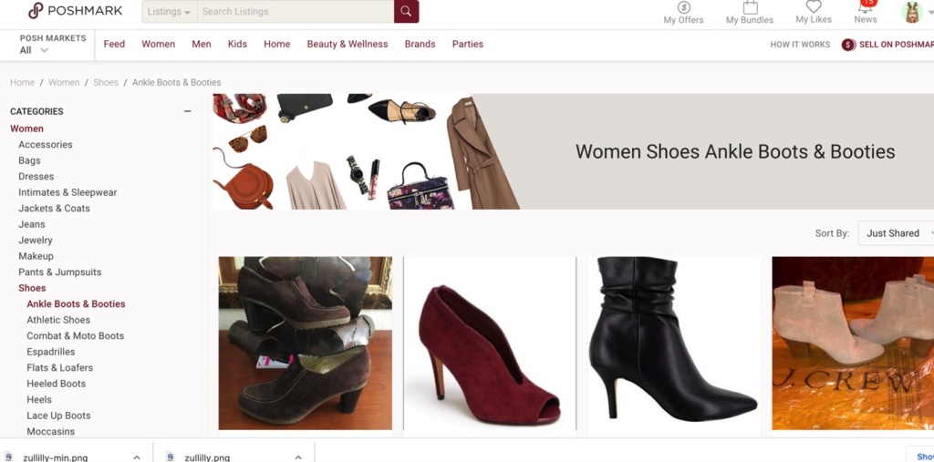 أحذية نسائية، أحذية الكاحل، وأحذية قصيرة على Poshmark