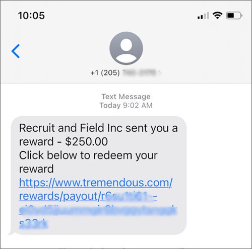 إثبات دفع من Recruit and Field