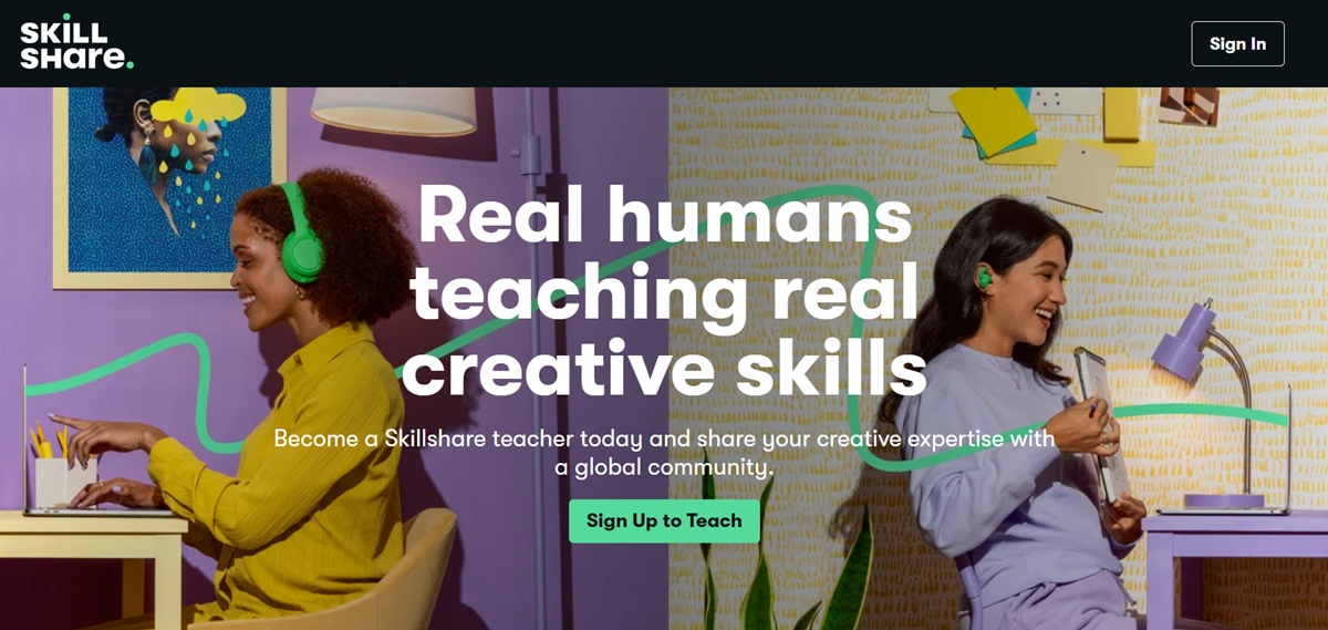 التعليم على Skillshare