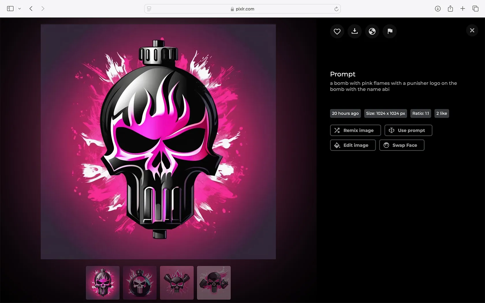 مُنشئ صور Pixlr