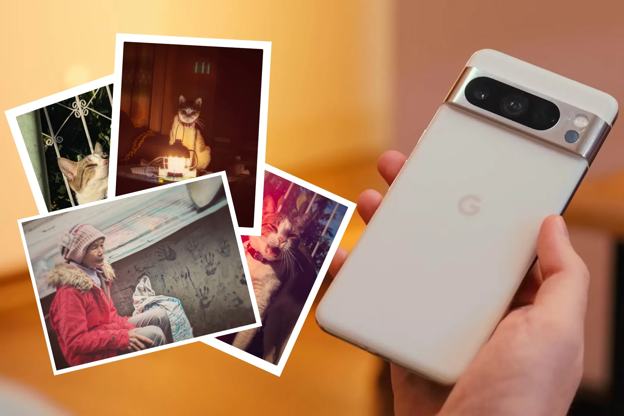 يد تحمل هاتف Google Pixel