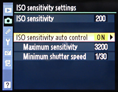 Auto ISO on Nikon Auto ISO on Nikon