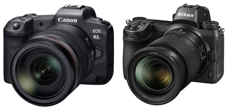 مقارنة بين Canon EOS R5 وNikon Z7