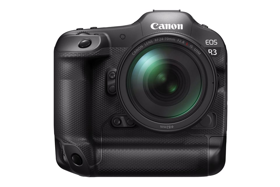 منظر أمامي لكاميرا Canon EOS R3