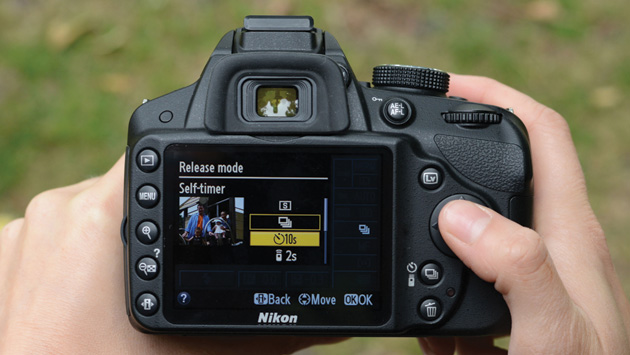 ضبط المؤقت الذاتي في كاميرا Nikon