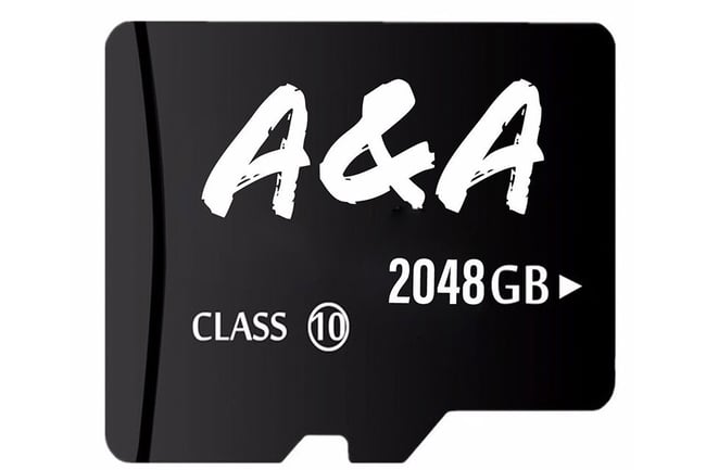 بطاقة ذاكرة microSD مزيفة بسعة 2 تيرابايت