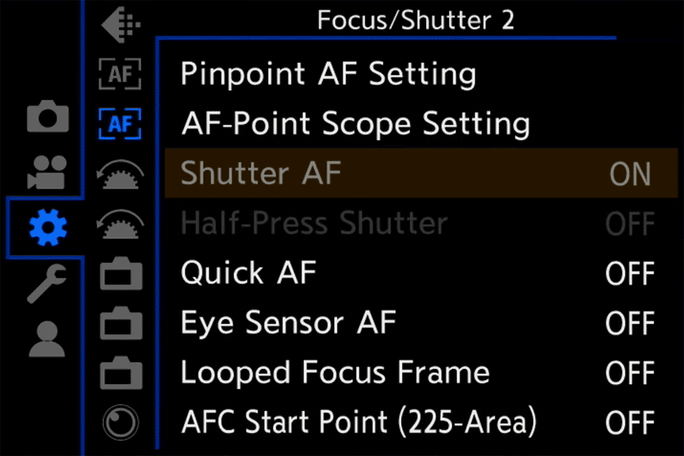خيار Shutter AF في كاميرا Panasonic S1