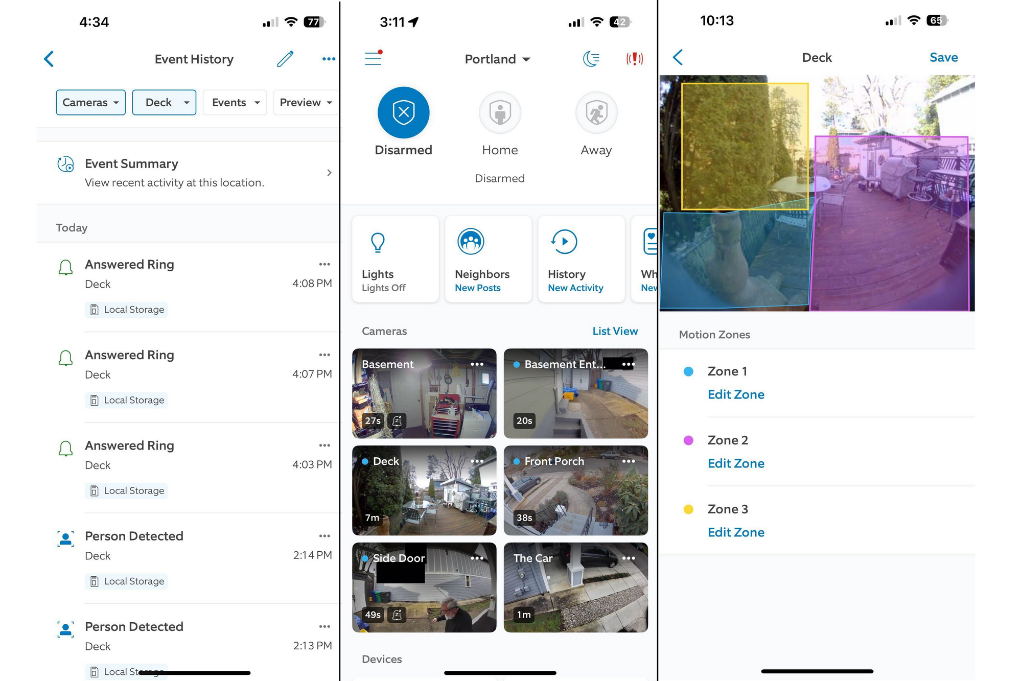 لقطات شاشة تطبيق Ring Battery Doorbell 4